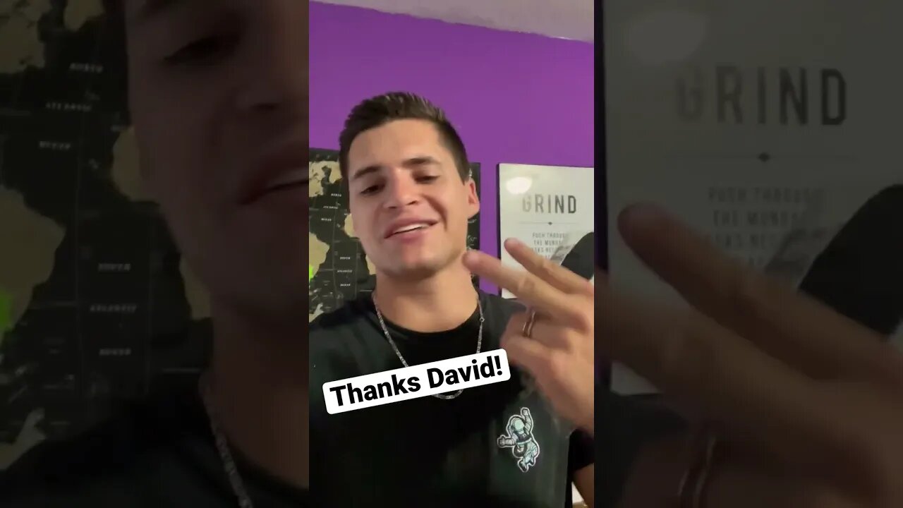 Thanks David! #shorts