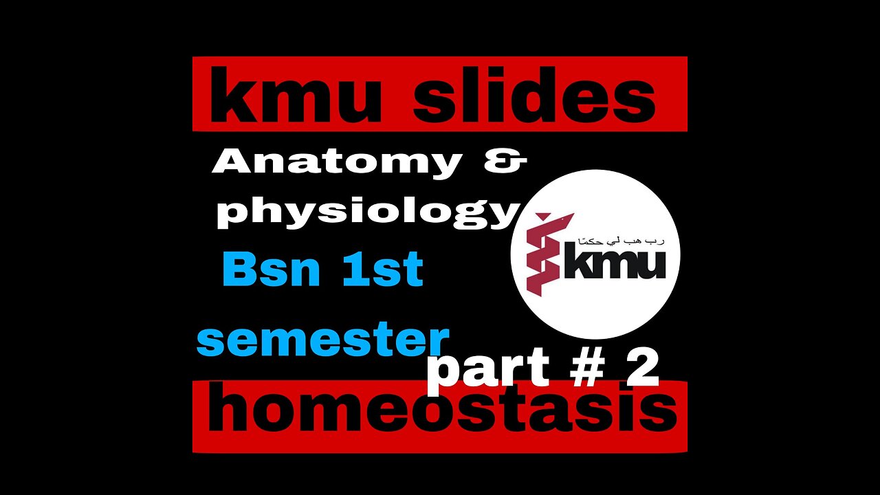 Homeostasis part# 2 || BSN Anatomy and physiology || 1st semester with mcqs || urdu /hindi.