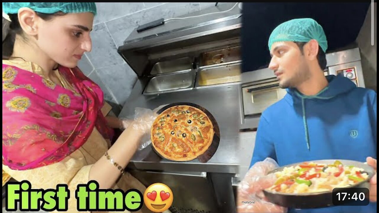 Aj hamne Khud Pizza Banaya Apne Restaurant mai | kesa bana hoga 🤔