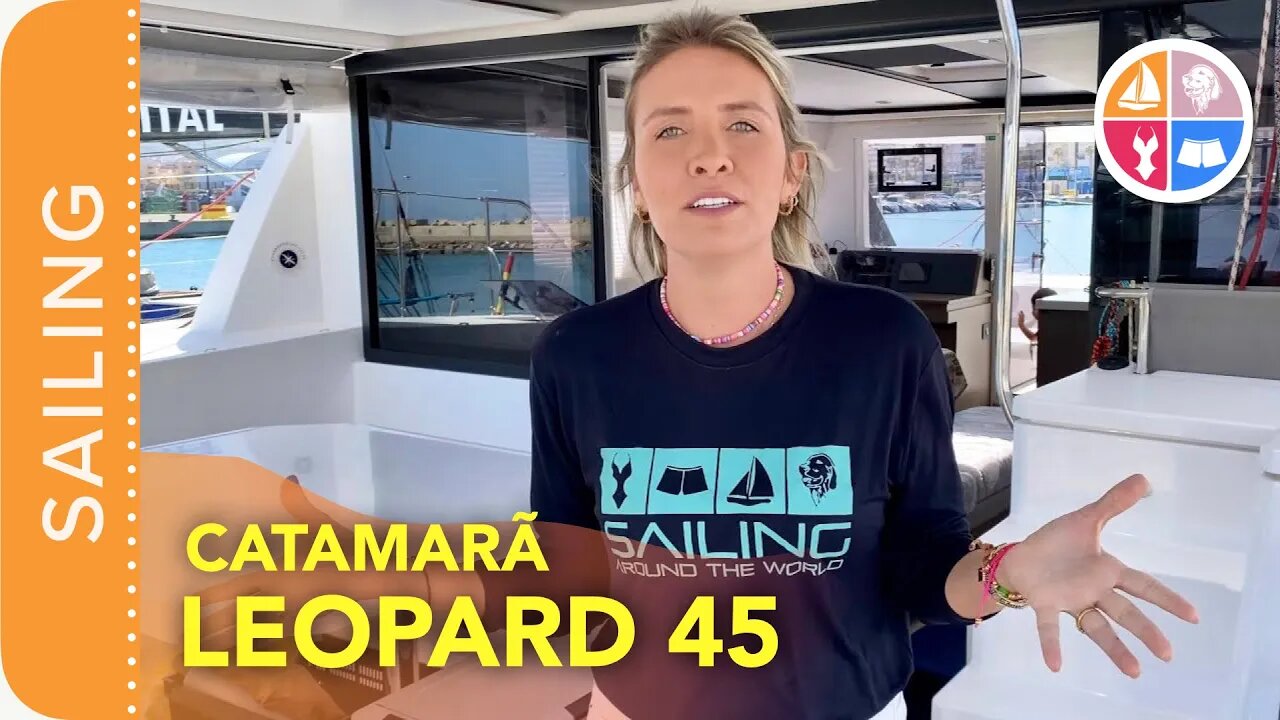 06 | Catamarã Leopard 45 por dentro - Sailing Around the World