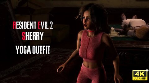 Resident Evil 2 Remake Sherry Yoga Outfit [4K]