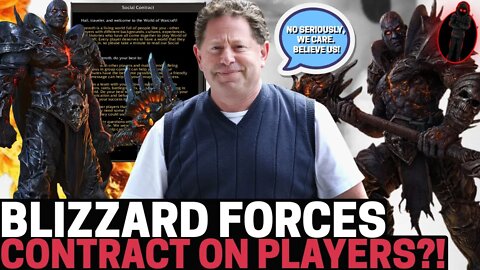 EPIC FAIL FOR BLIZZARD! Woke Organization FORCES WoW Players To SIGN SOCIAL CONTRACT BEFORE PLAYING!