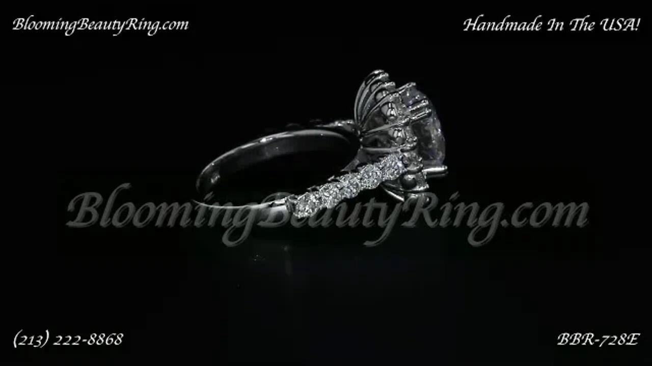 BBR 728E Engagement Ring By BloomingBeautyRing.com