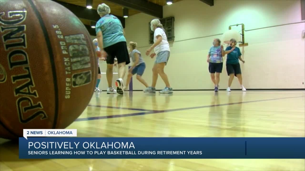 Seniors Learning How to Play Basketball During Retirement Years