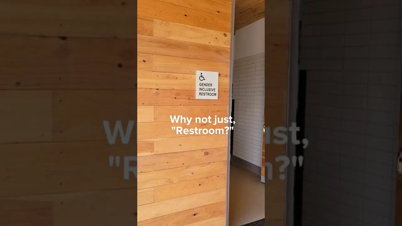 Woke Restroom Sign at National Park