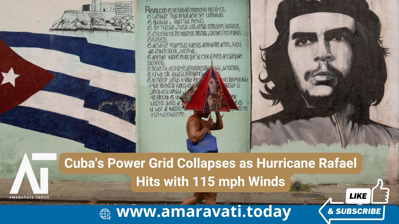 Cuba's Power Grid Collapses as Hurricane Rafael Hits with 115 mph Winds | Amaravati Today
