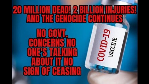 THE GENOCIDE CONTINUES! & MORE & MORE VICTIMS ARE PILING UP.