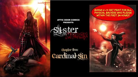 Sister Mercy #5 Kickstarter is LIVE! Put in a Pledge To Get Your Copy Today!