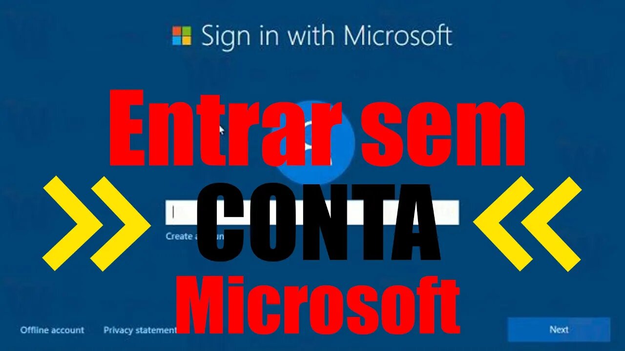 Como mudar login conta microsoft para conta local