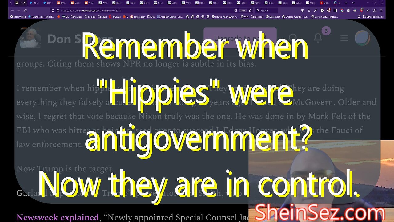 Remember when hippies were anti-government? Now they are in control -SheinSez 217