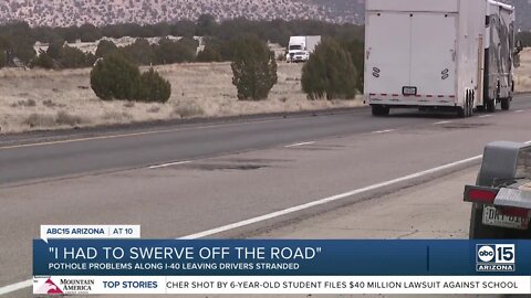 Pothole problems continue for drivers along I-40