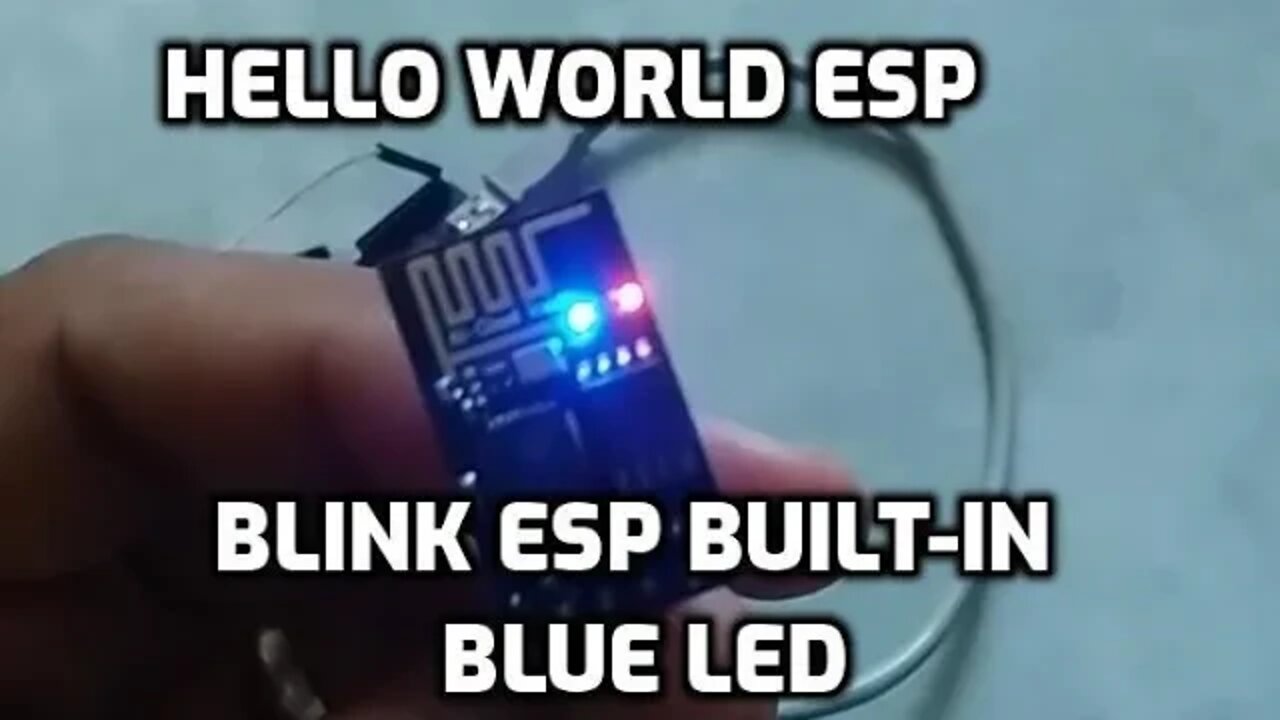 ESP8266 Hello World - How to Blink The ESP8266 01 Built in Blue LED