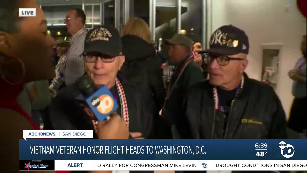 Honor Flight flies Vietnam veterans to Washington D.C.