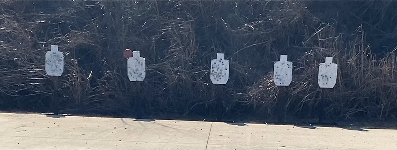 Target transitions at 15 yards.