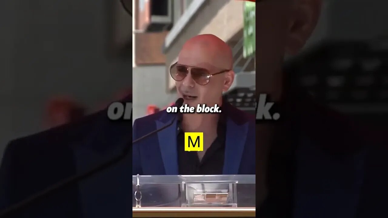 Pitbull gives some words of motivation!