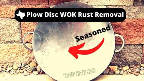 Plow Disc Wok How To Season
