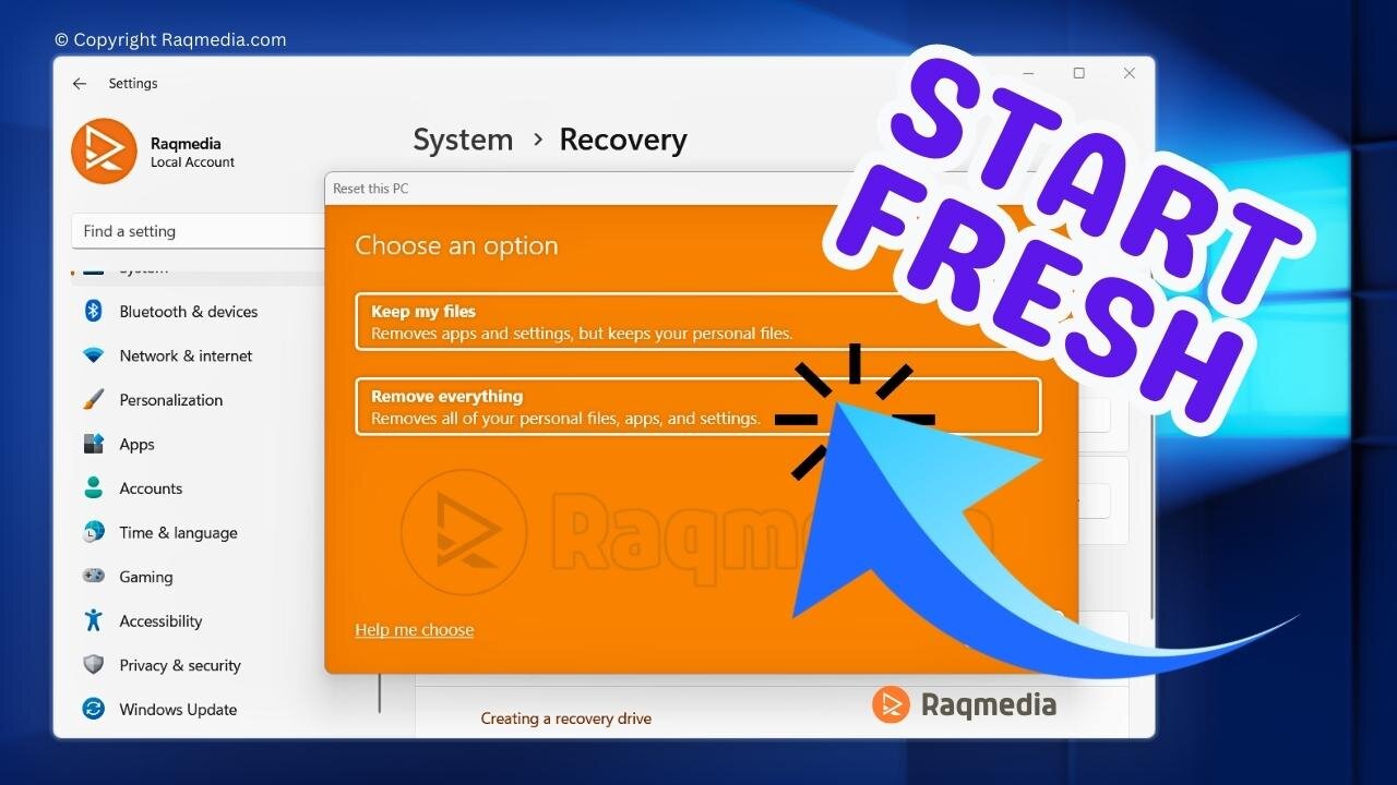 Make Your Windows PC New Again: Factory Reset Without USB or CD