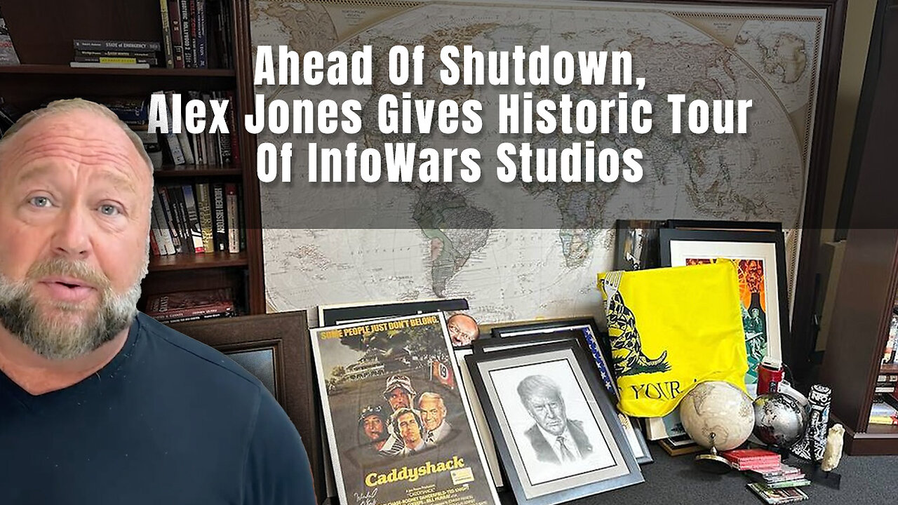 Ahead Of Shutdown, Alex Jones Gives Historic Tour Of InfoWars Studios