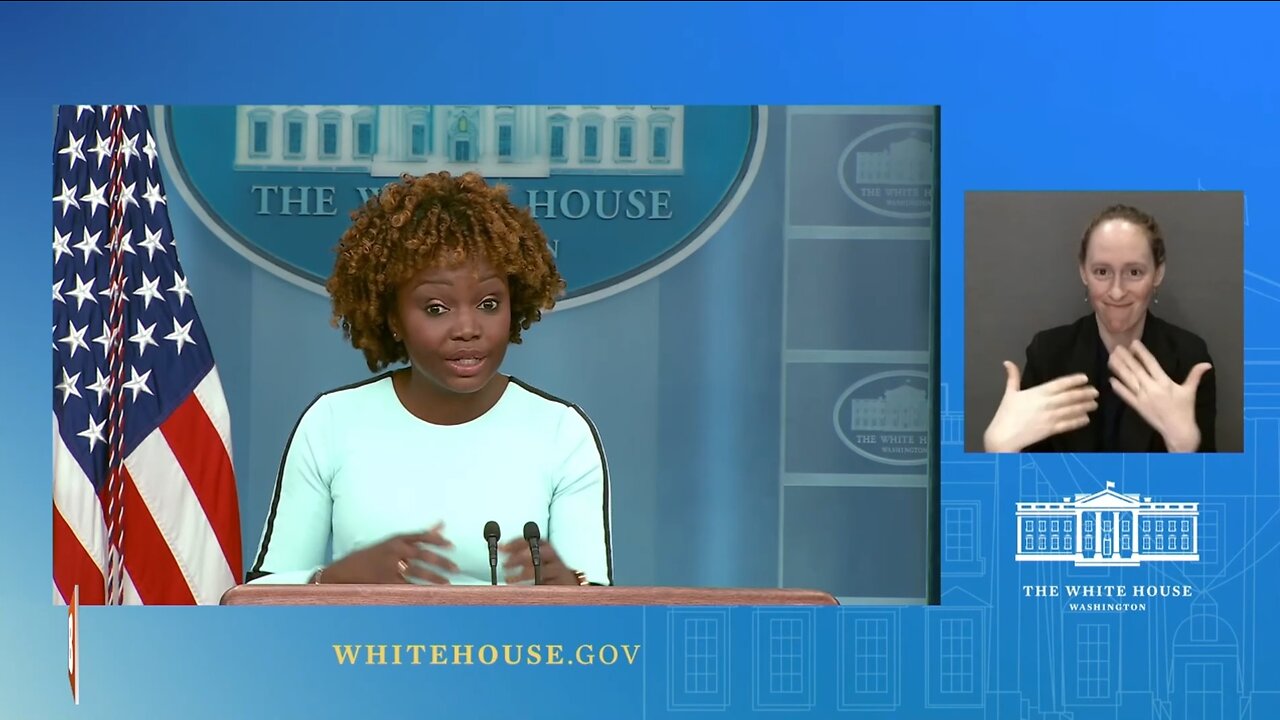 LIVE: Keisha Lance Bottoms joins Karine Jean-Pierre for White House press briefing...