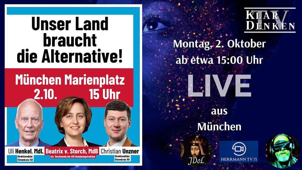 LIVE aus München - Kundgebung: Unser Land braucht die Alternative!