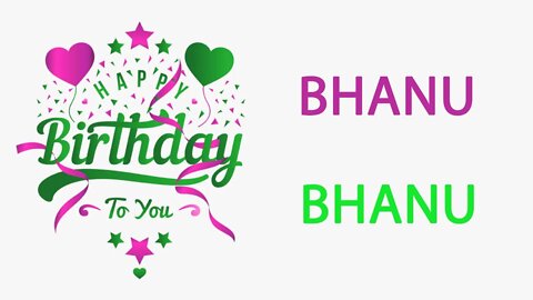 Happy Birthday to Bhanu - Hindi Birthday Wish From Birthday Bash