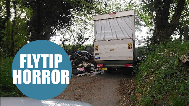 Heroic lads trap 'fly-tippers' by roadside for two hours until police arrive