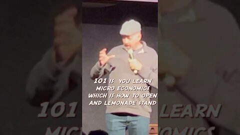 Comedian teaches economics #shorts #standup #crowdwork