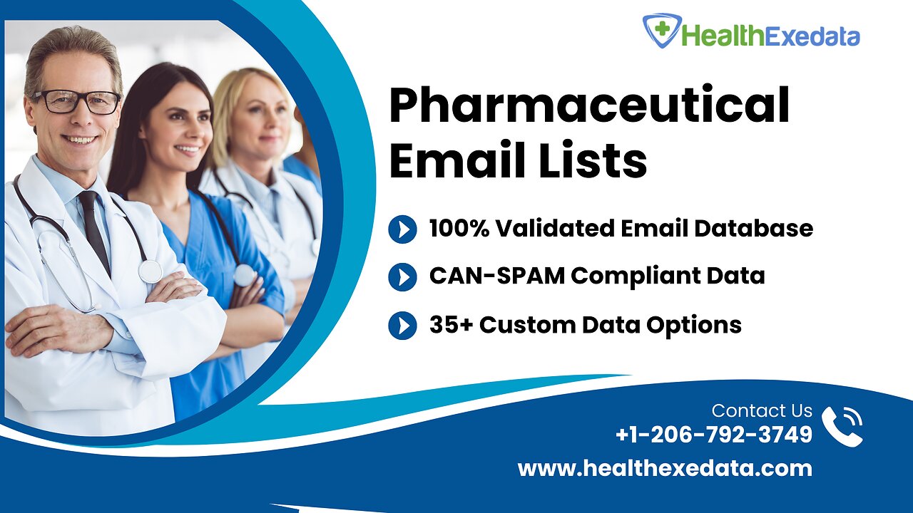 100% Validated Active Pharmaceutical Mailing Database Usage - Healthexedata