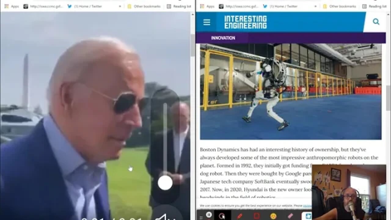 Rewind With Wags July 2021 -Is he a DARPA "B" Robot - The Robot eats hisown booger - Oh my! :