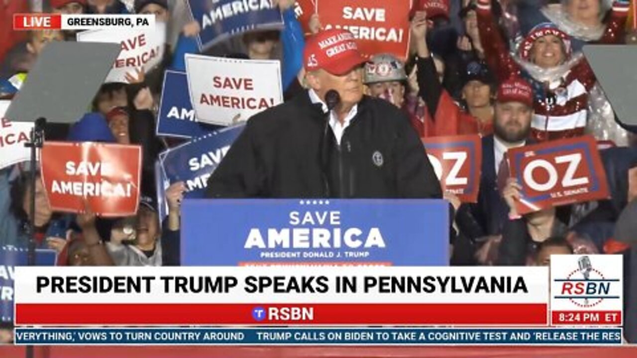 FULL SPEECH: President Donald J. Trump Speech in Greensburg, PA 06/05/22