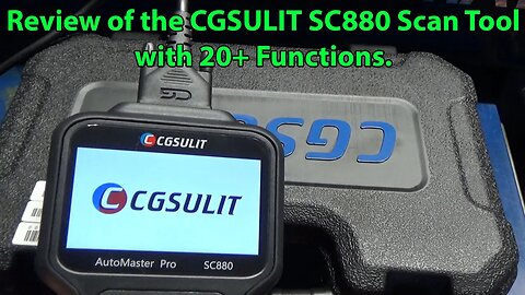 Review of the CGSULIT SC880 Automaster Pro Scan Tool with 25 Special Service Functions.