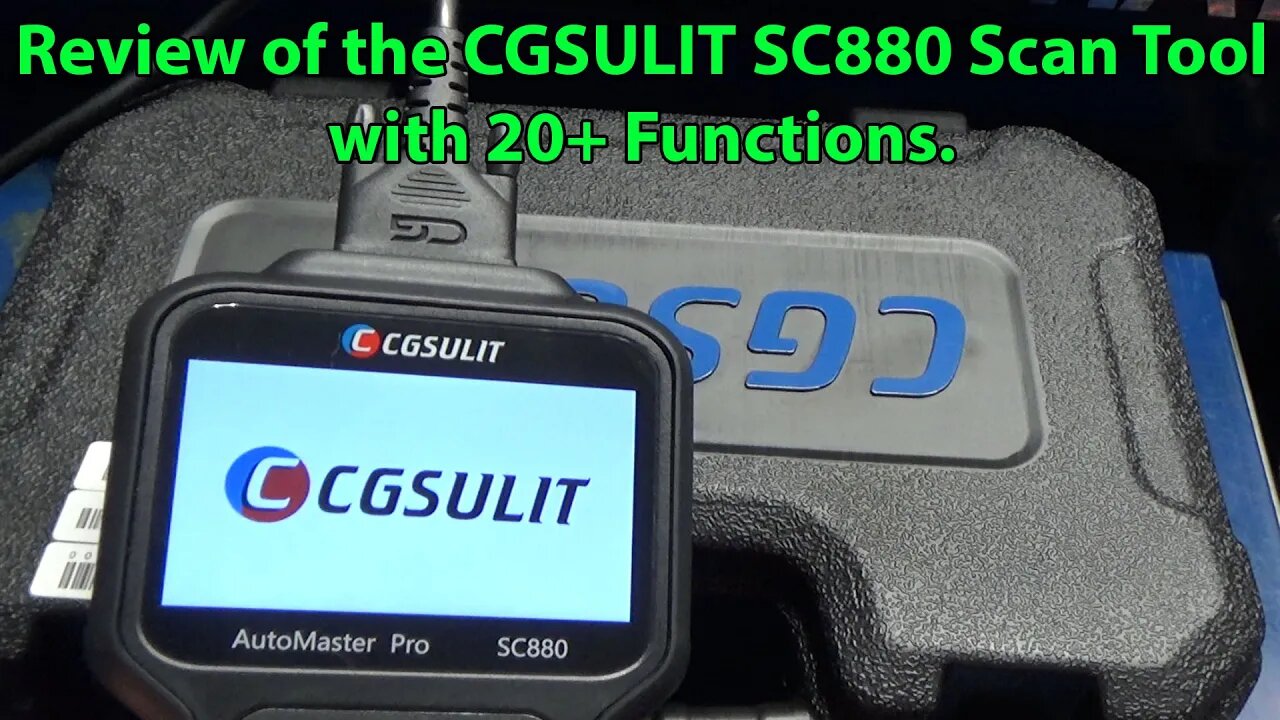 Review of the CGSULIT SC880 Automaster Pro Scan Tool with 25 Special Service Functions.