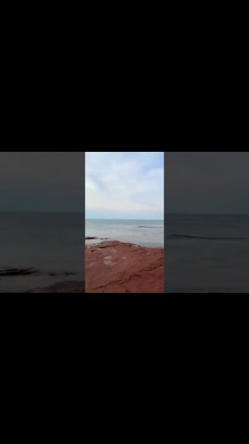 Rocky beach in canada