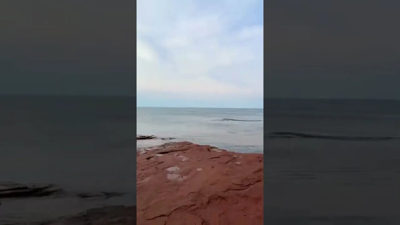 Rocky beach in canada