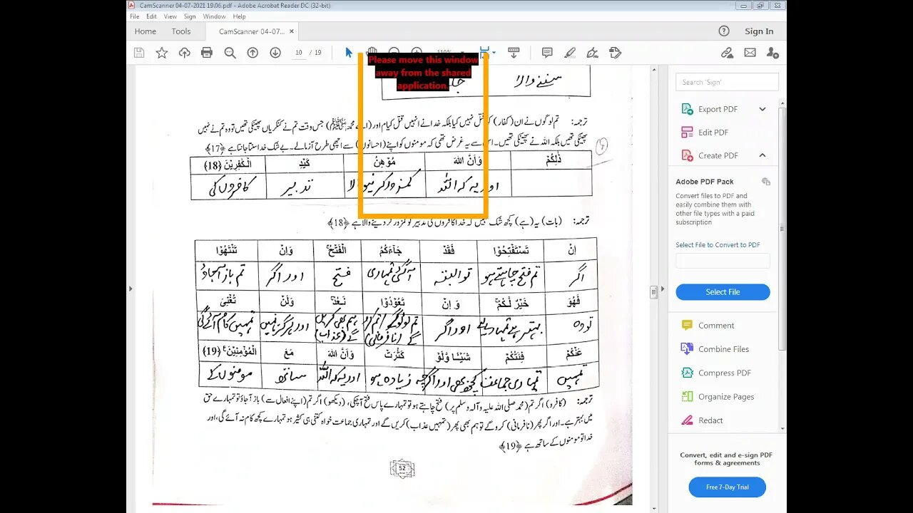 class 7 isl 21 4 2021