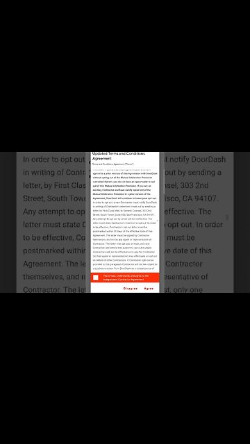 Doordash Independent Contractor Agreement April 2023