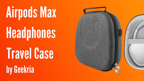 Airpods Max Over-Ear Headphones Travel Case, Hard Shell Headset Carrying Case | Geekria