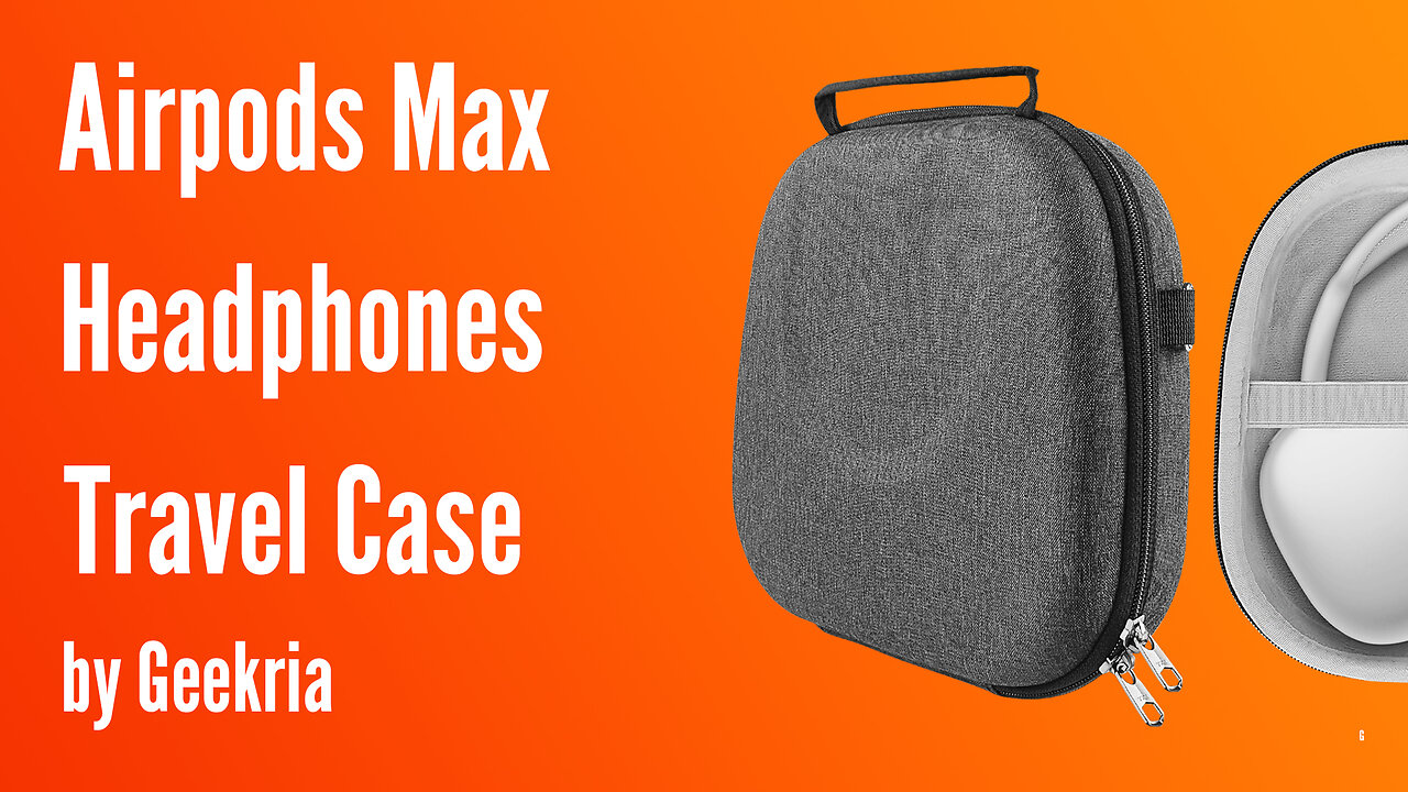 Airpods Max Over-Ear Headphones Travel Case, Hard Shell Headset Carrying Case | Geekria