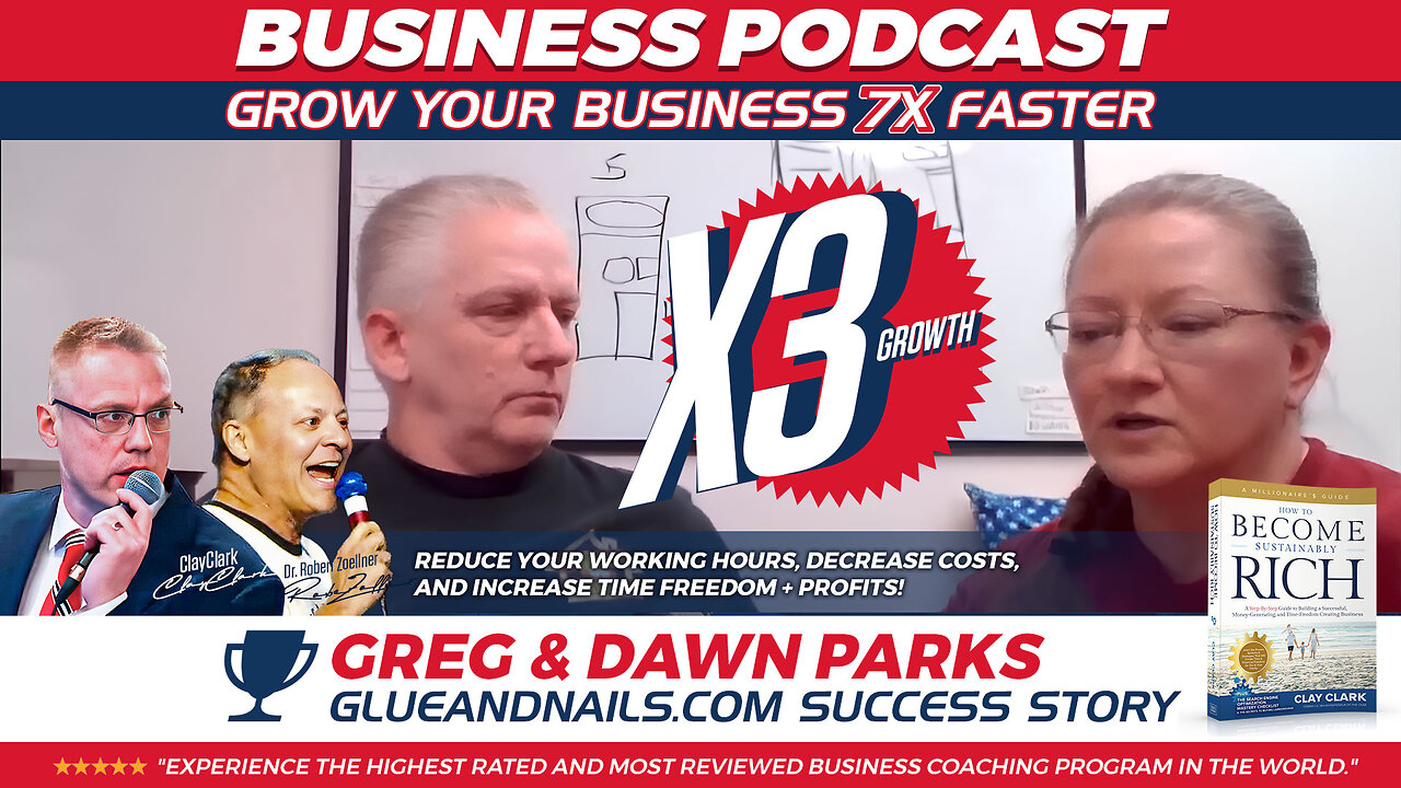 Business | Learn How Clay Clark Coached Greg & Dawn's GlueAndNails.com Into TRIPLING the Size of Their Business By Implementing Clay's Proven Accounting, Marketing, & Hiring Systems "You Could Not Possibly Spend Better Money."