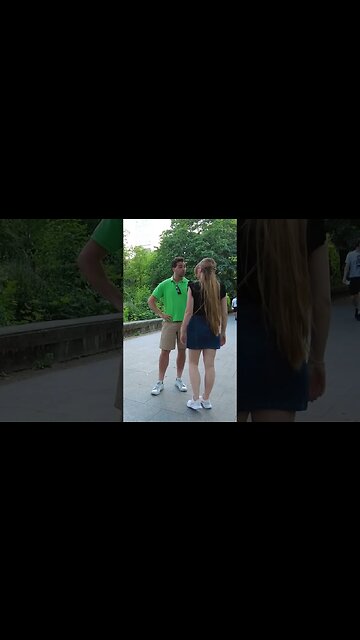 Approaching A Blondie In Warsaw, Poland #shorts