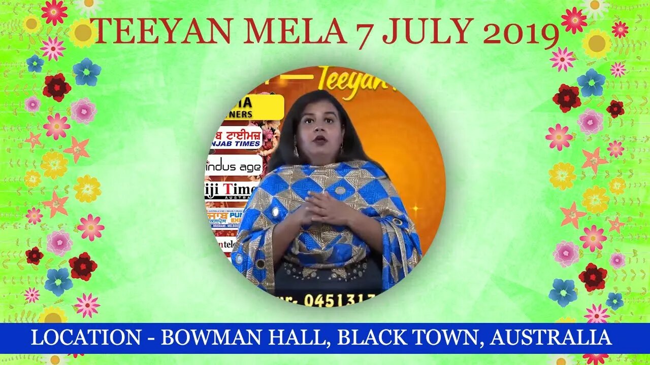 Teeyan Mela - 2019 | Bowman Hall, Black Town, Australia