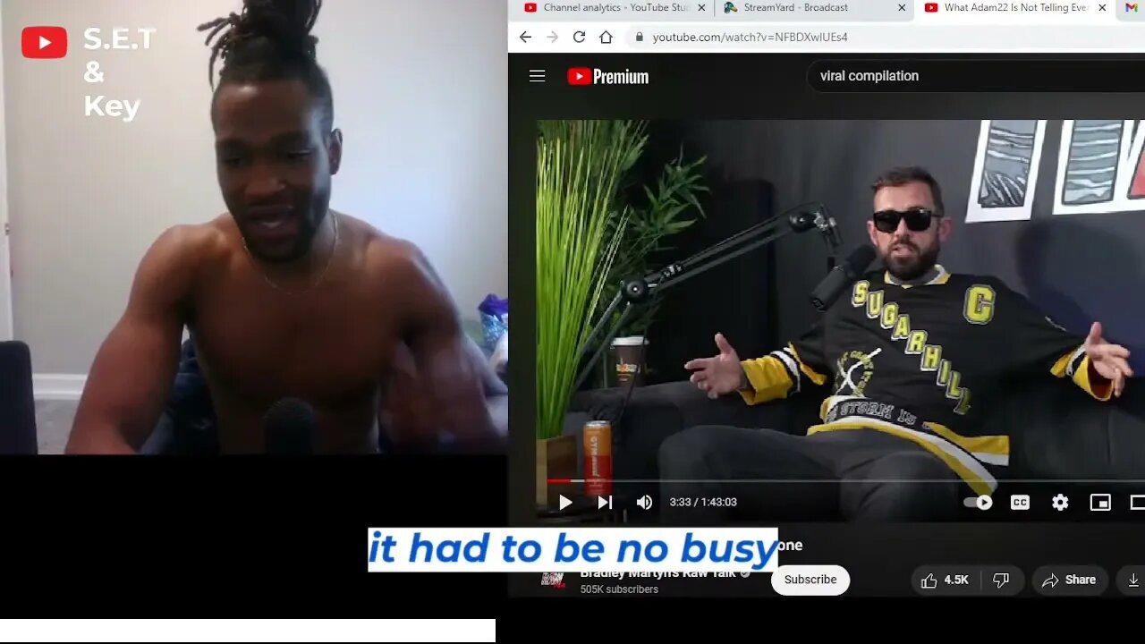 Was Adam22 going broke?