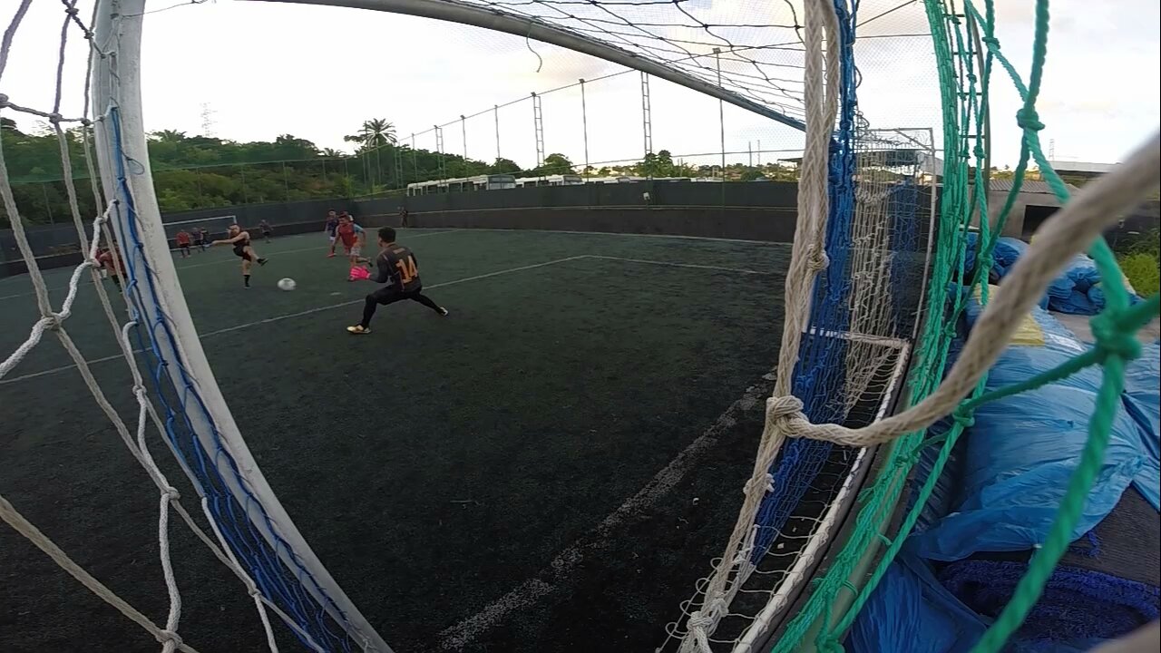 GOALKEEPER MADE A DOUBLE DEFENSE