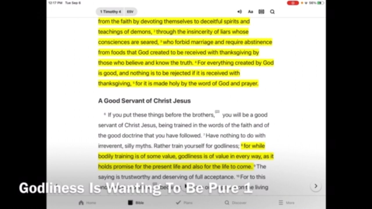 Godliness 6: Wanting To Be Pure 1