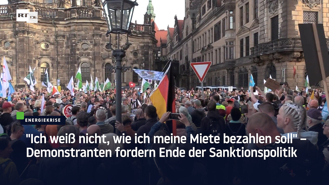 Demonstranten fordern Ende der Sanktionspolitik