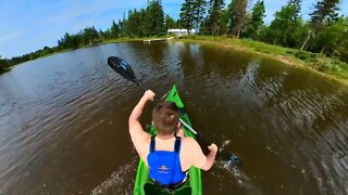 Kayaking Back to Kildare Lodge