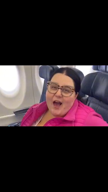 Big Fat Fattie Complains That Airplanes Are Built For Humans And Not Cows