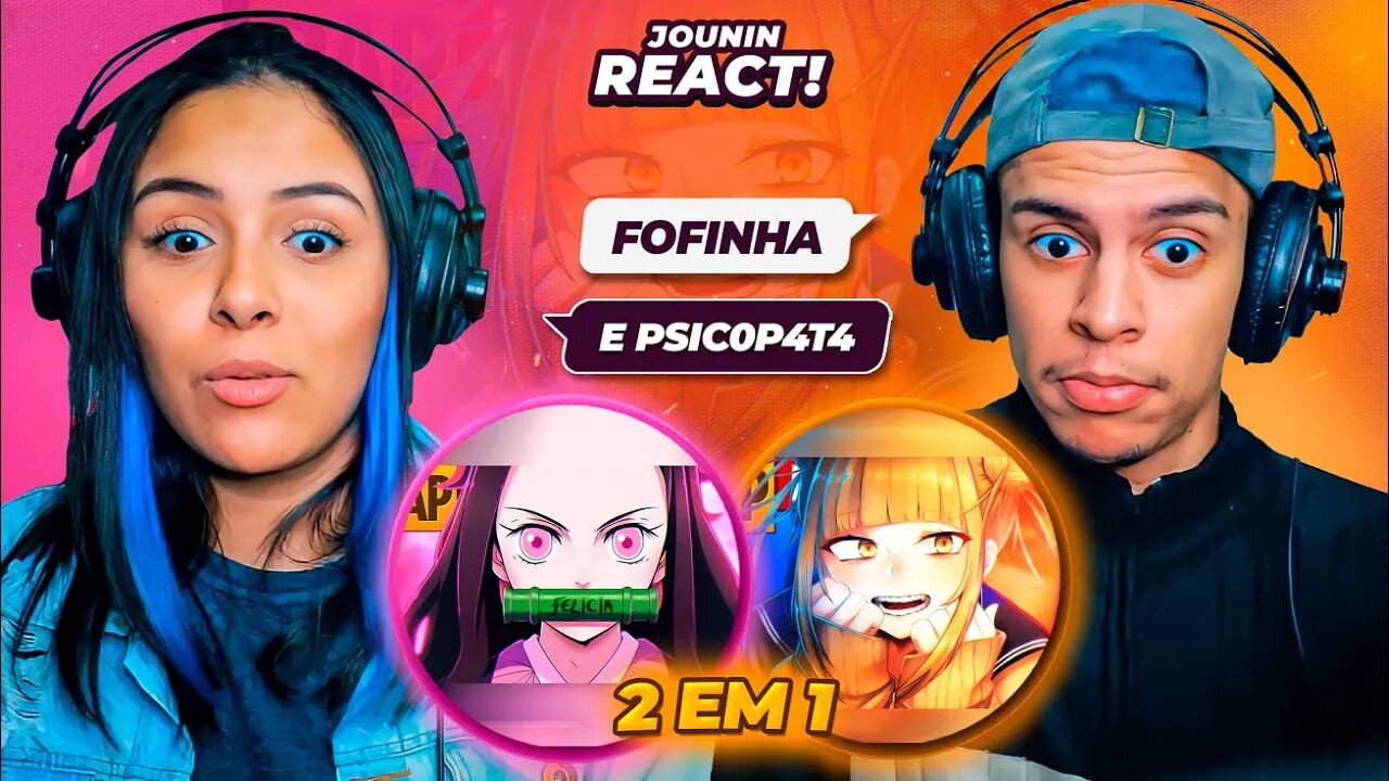 2 EM 1 | Rap da Nezuko & Rap da Himiko Toga [React Rap Nerd] 🔥
