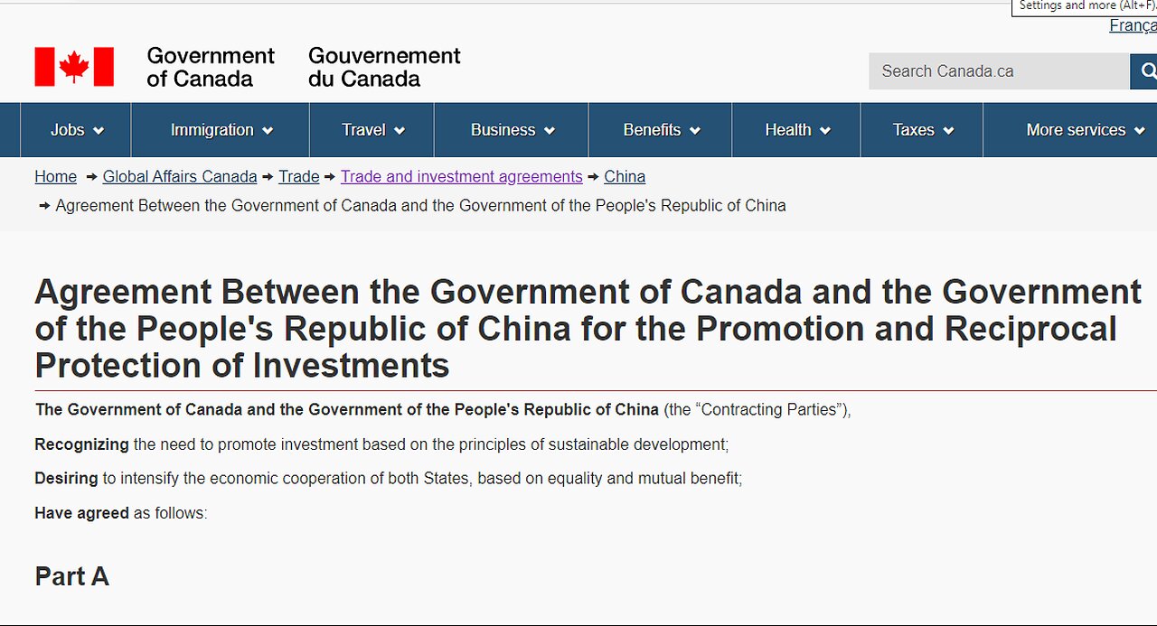 FIPA: Selling Out Canada To China (2014)