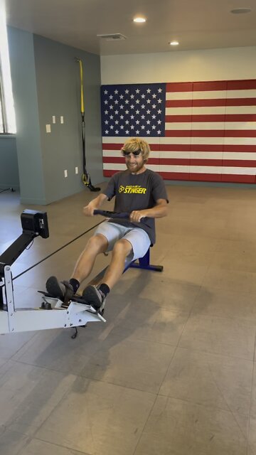 Rowing machine workout